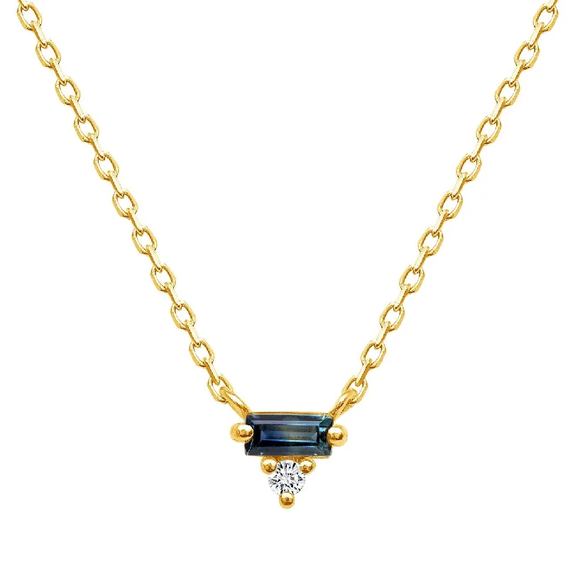 Athena Blue Sapphire Necklace