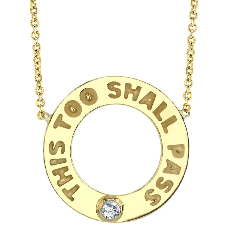 This Too Shall Pass Diamond Necklace